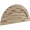 Ekena Millwork Timberthane Pecky Cypress Half Round Faux Wood Non-Functional Gable Vent, Primed Tan, 30"W x 15"H GVURHR30X15DPCPR - alternate 4